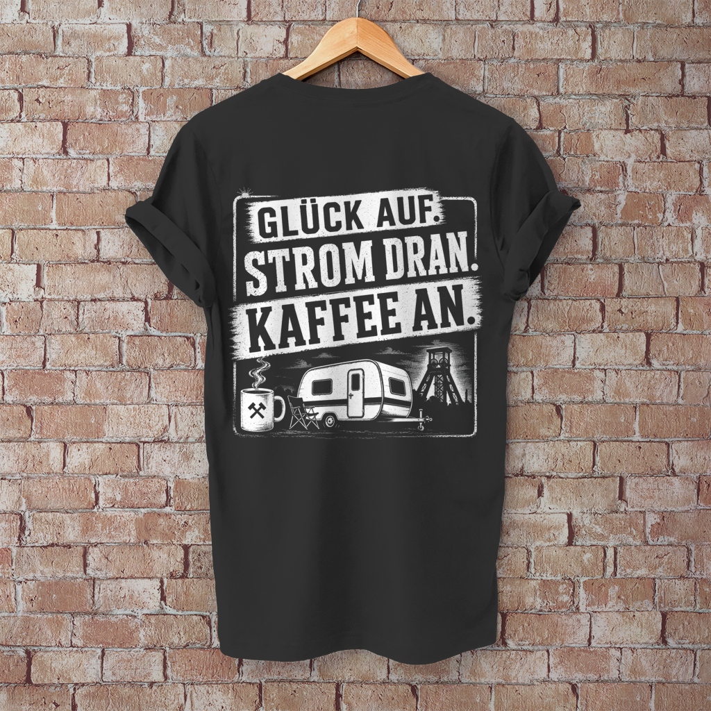 Herren T-Shirt GLÜCK AUF. STROM DRAN.