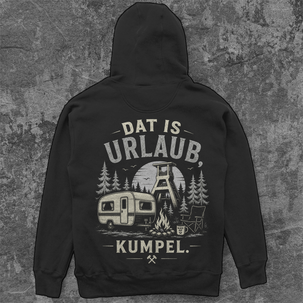 DAT IS URLAUB RUHRPOTT CAMPER Unisex Oversize Hoodie Pottfrei