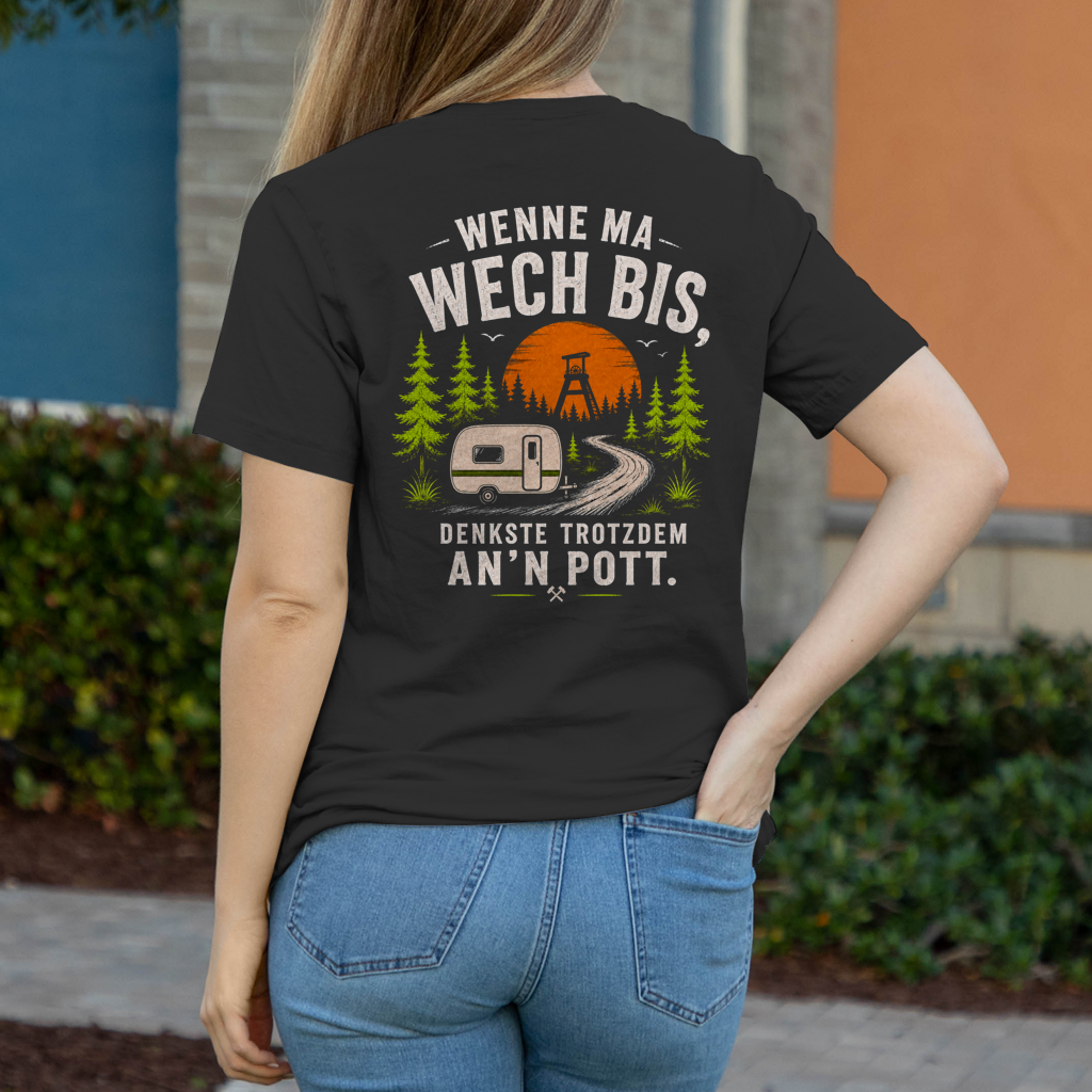 WENNE MA WECH BIS Damen T-Shirt RUHRPOTTCAMPER POTTFREI