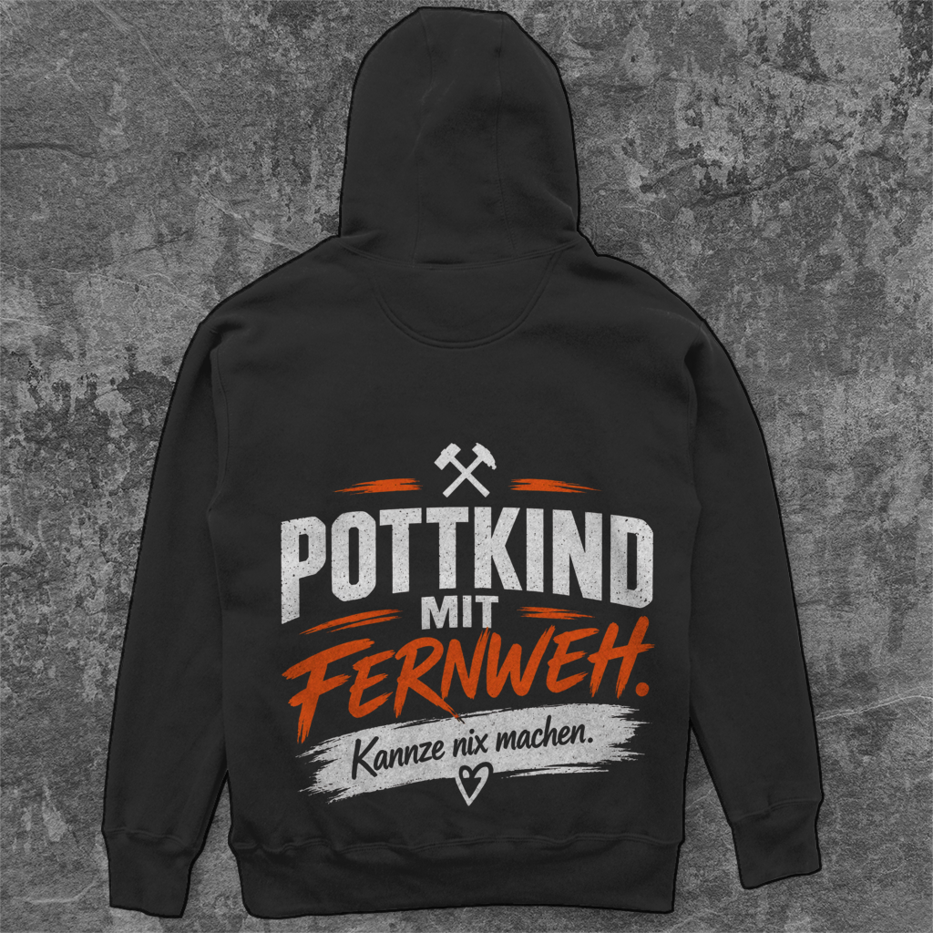 POTTKIND MIT FERNWEH – CAMPING Hoodie- Unisex Oversize Hoodie Pottfrei