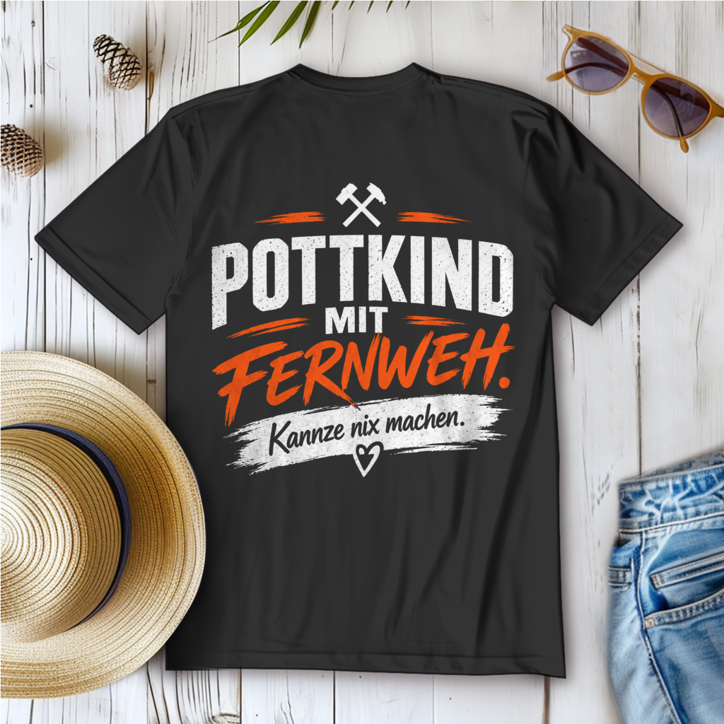 POTTKIND MIT FERNWEH – Camping T-Shirt - Damen T-Shirt POTTFREI