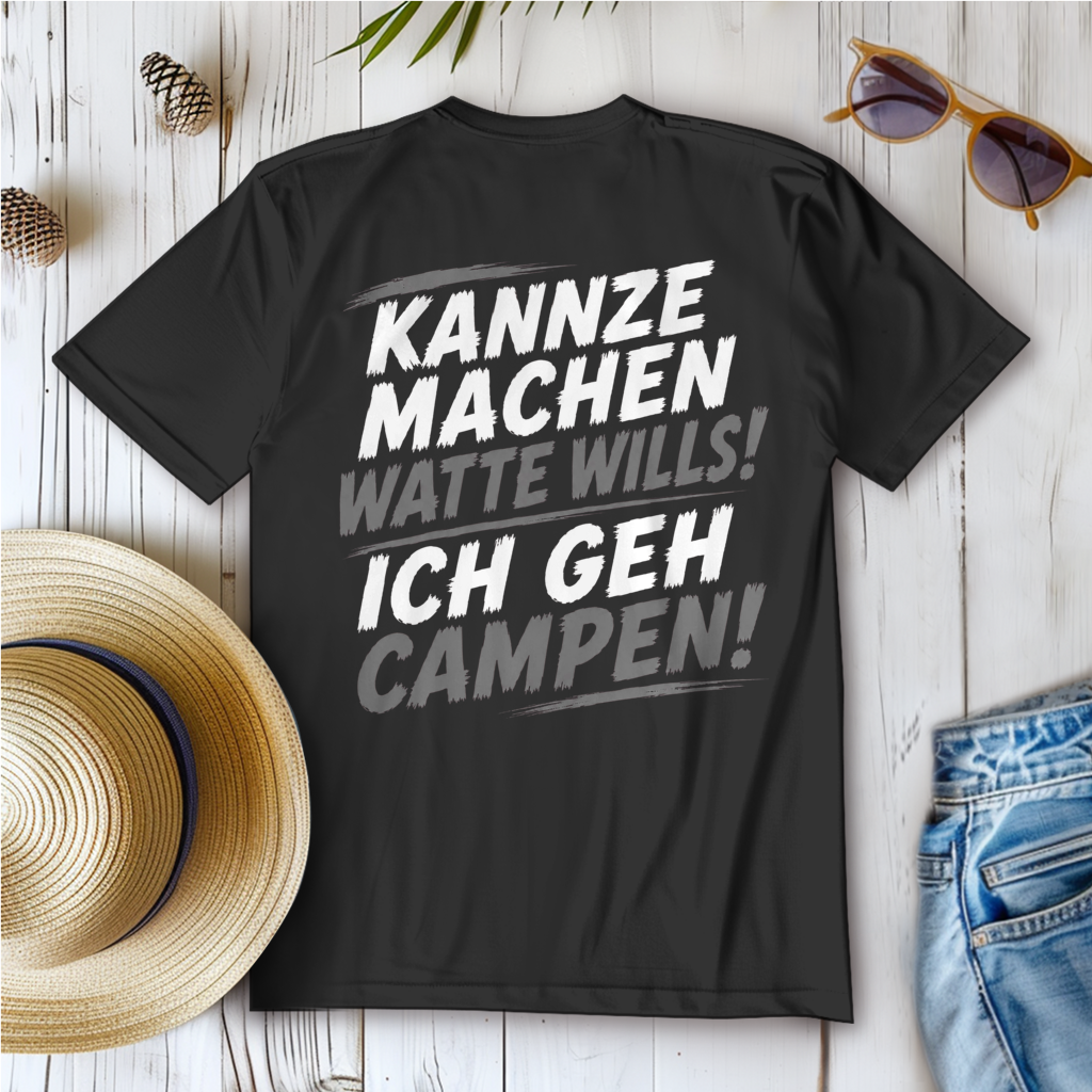 KANNZE MACHEN WATTE WILLS - ICH GEH CAMPEN! Camping T-Shirt - Damen T-Shirt POTTFREI