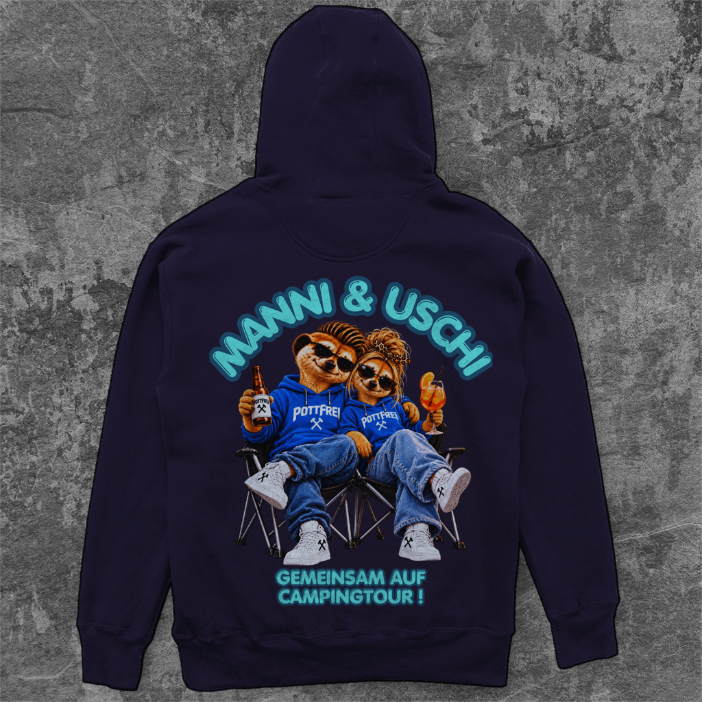 MANNI & USCHI – GEMEINSAM AUF CAMPINGTOUR! - Camping Unisex Hoodie