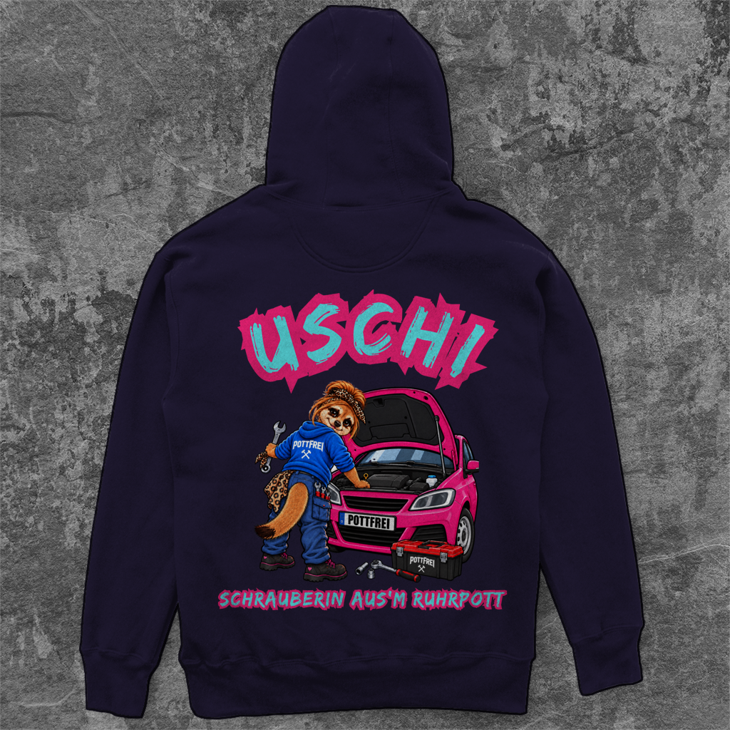 USCHI, SCHRAUBERIN AUS`M RUHRPOTT - Camping Unisex Hoodie