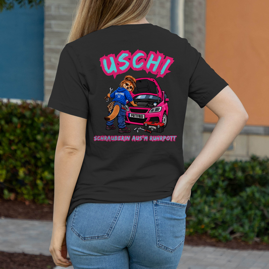 USCHI, SCHRAUBERIN AUS`M RUHRPOTT - Damen T-Shirt POTTFREI