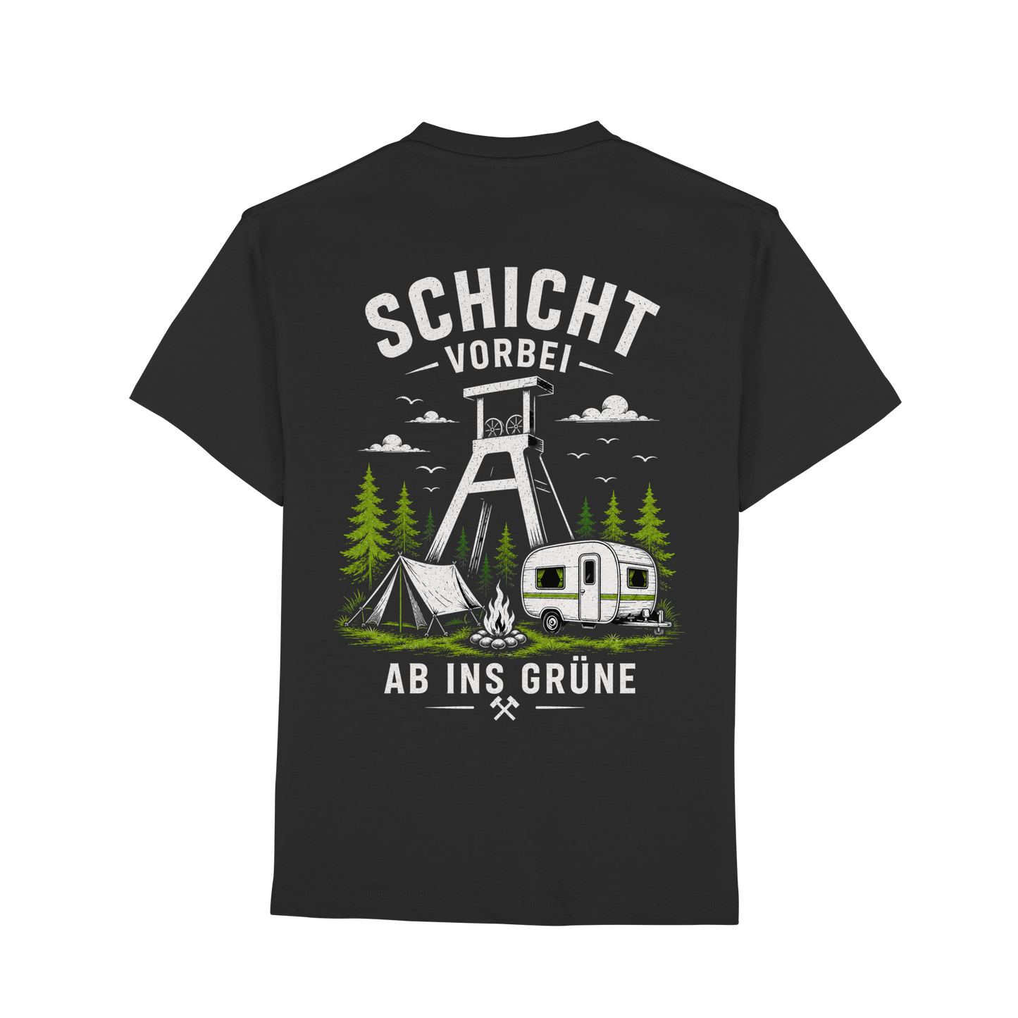 SCHICHT VORBEI AB INS GRÜNE - Premium Classic T-Shirt