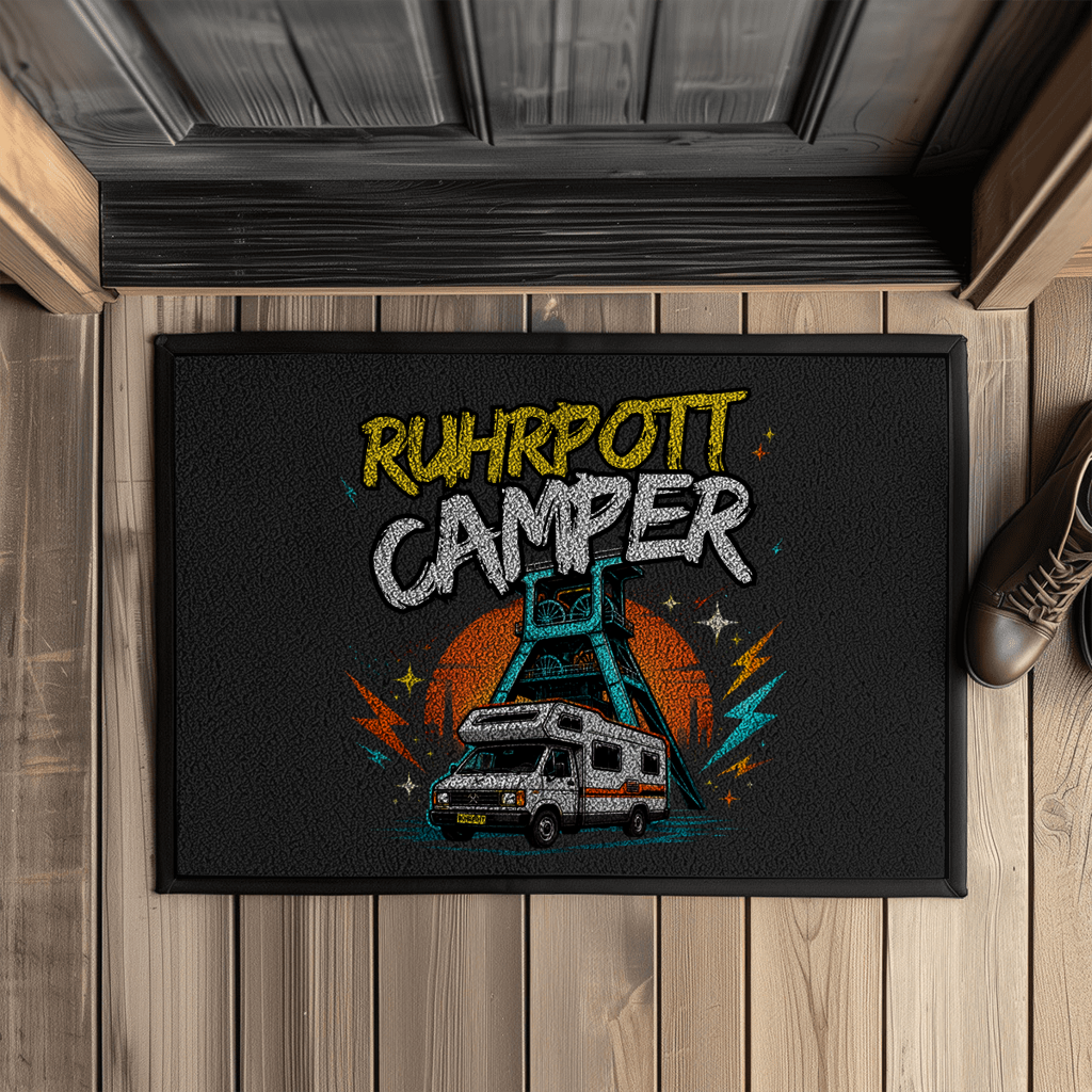 Fußmatte mit Gummirand RUHRPOTTCAMPER