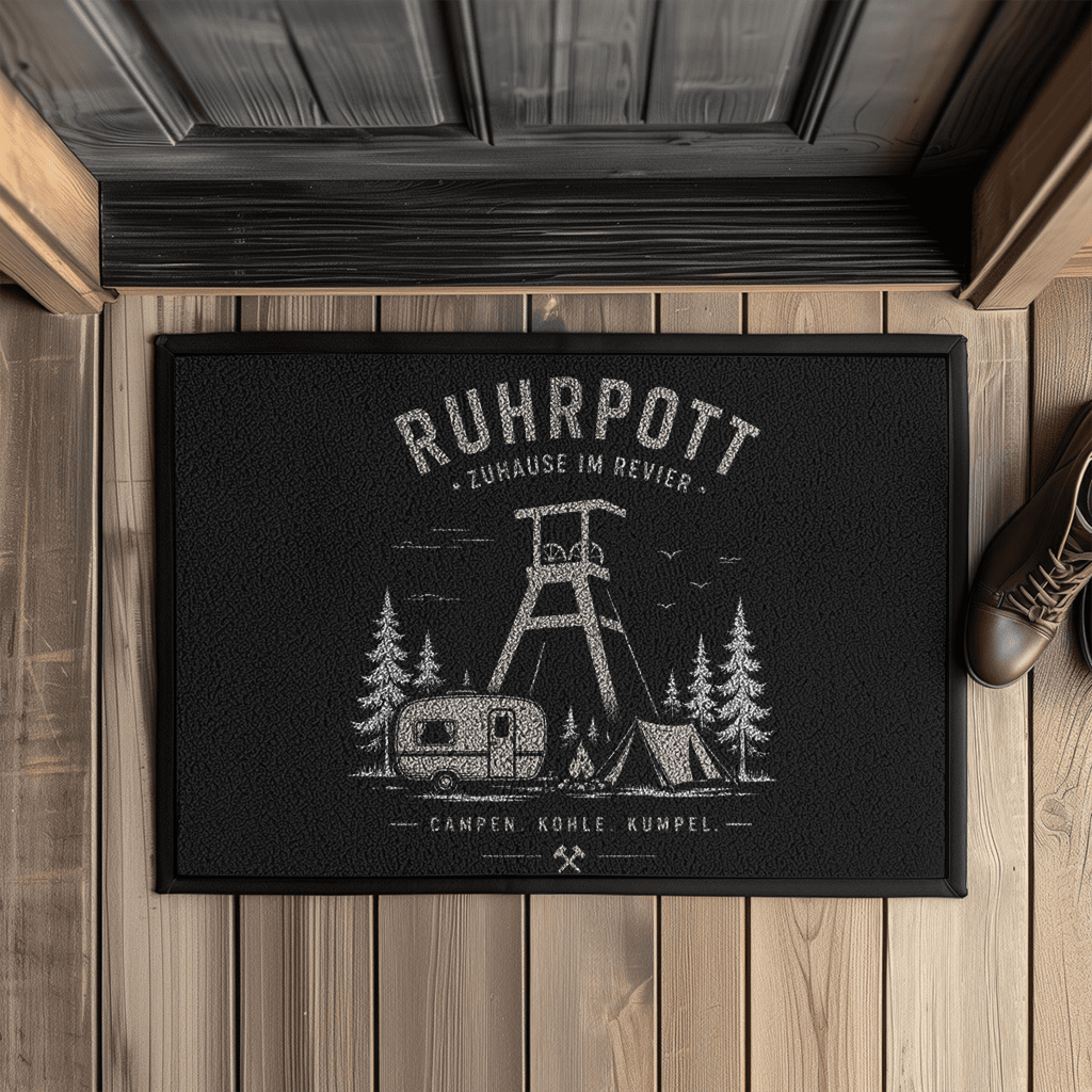 Fußmatte mit Gummirand RUHRPOTT RUHRPOTTCAMPER POTTFREI