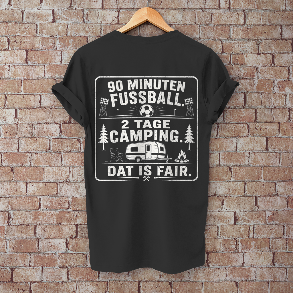 Herren T-Shirt 90 MINUTEN FUSSBALL