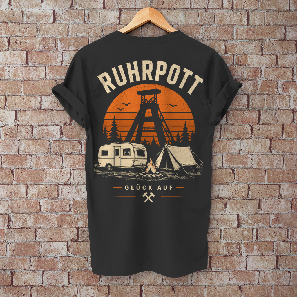 Herren T-Shirt RUHRPOTT GLÜCK AUF