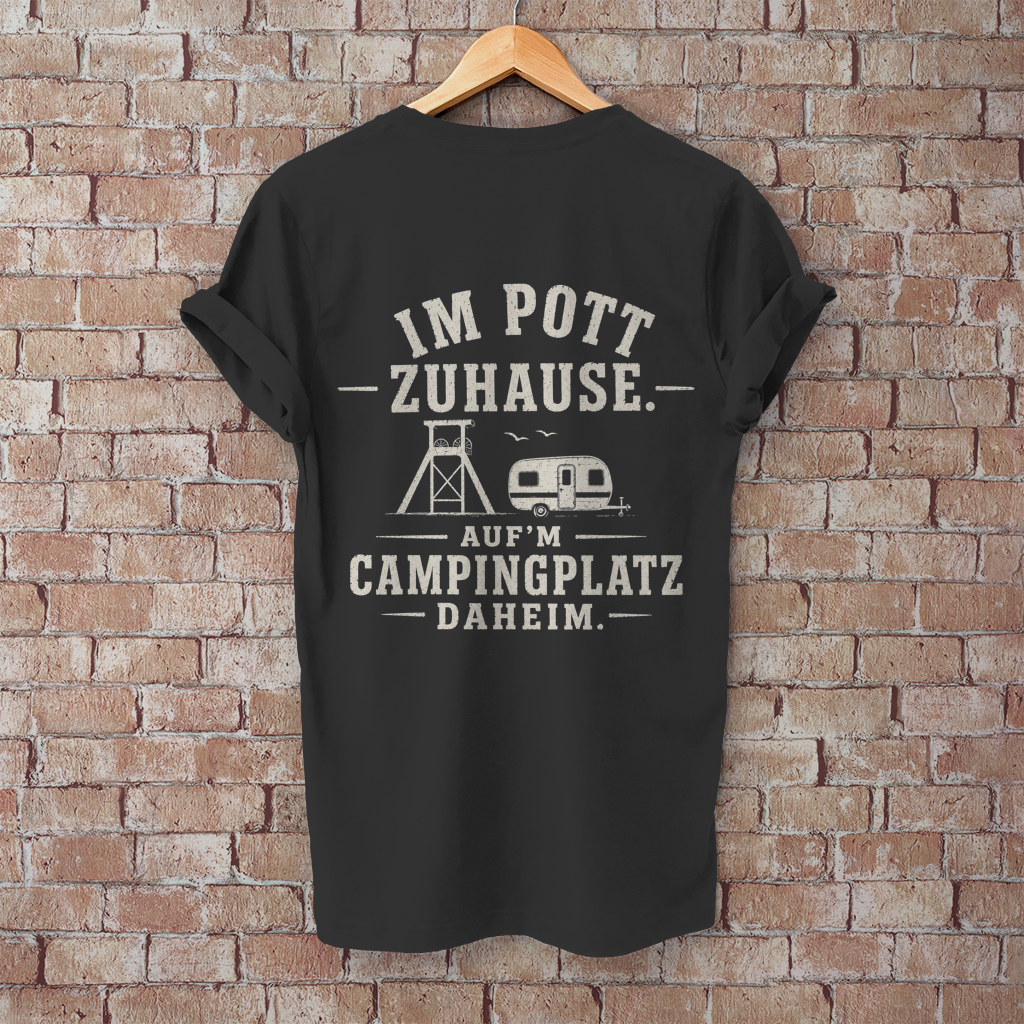 Herren T-Shirt, IM POTT ZU HAUSE