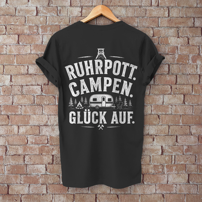 Herren T-Shirt, RUHRPOTT. CAMPEN. GLÜCK AUF