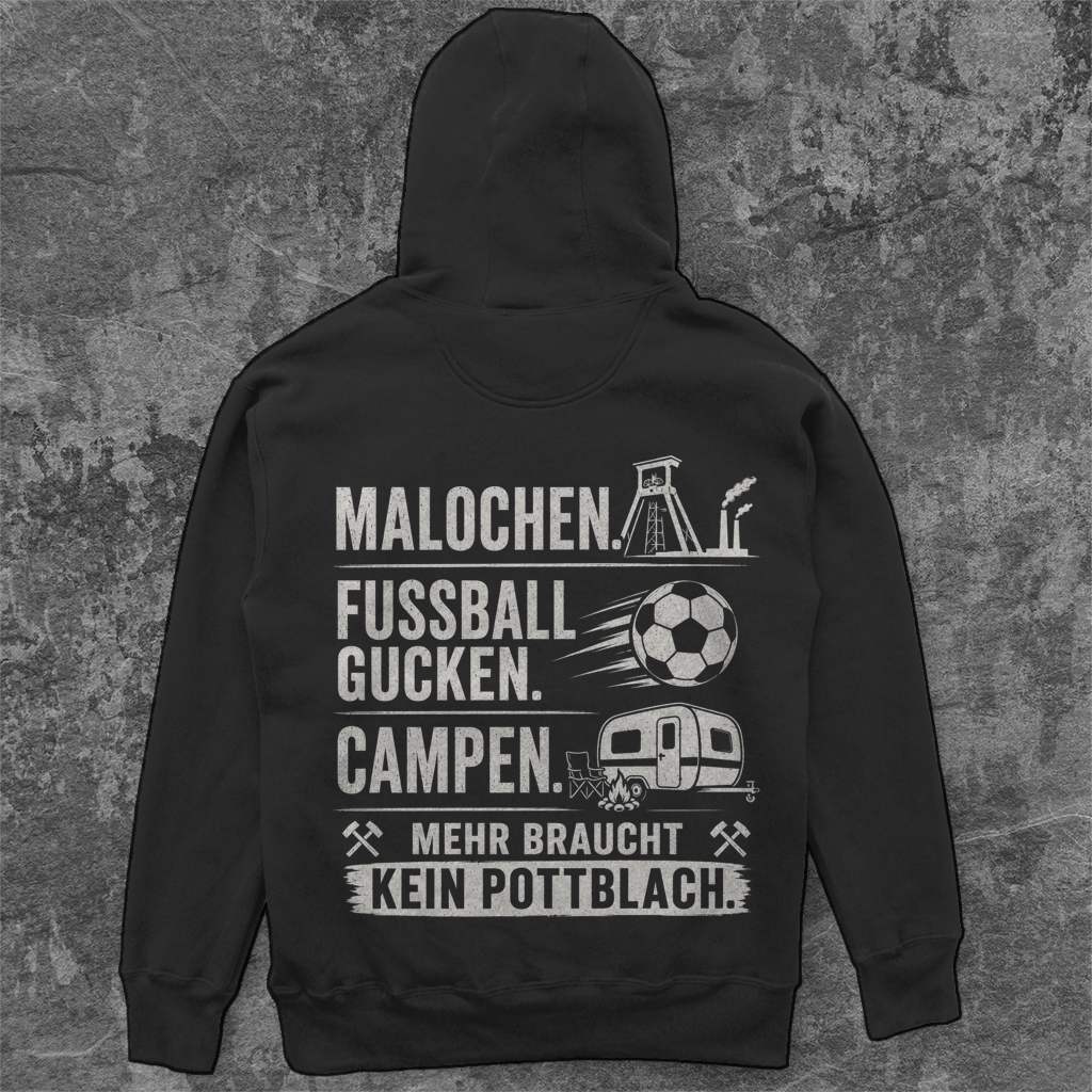 MALOCHEN FUSSBALL GUCKEN CAMPEN  Unisex Oversize Hoodie Pottfrei