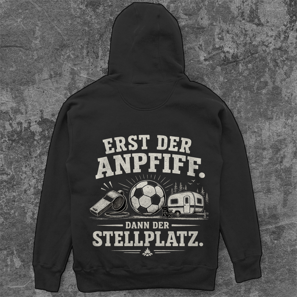 ERST DER ANPFIFF RUHRPOTTCAMPER Unisex Oversize Hoodie Pottfrei