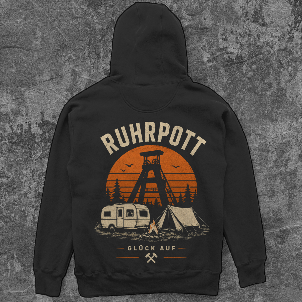 RUHRPOTT GLÜCK AUF RUHRPOTT CAMPER Unisex Oversize Hoodie Pottfrei