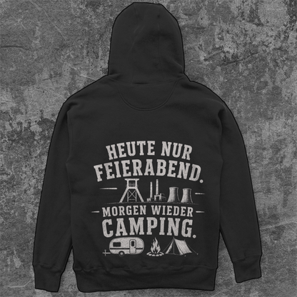 HEUTE NUR FEIERABND RUHRPOTT CAMPER Unisex Oversize Hoodie Pottfrei