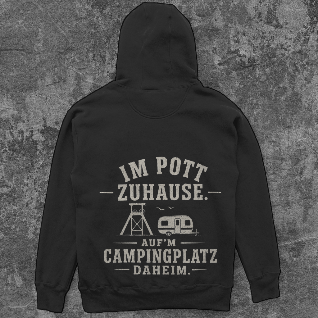 IM POTT ZUHAUSE RUHRPOTTCAMPER Unisex Oversize Hoodie Pottfrei
