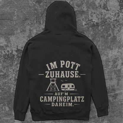 IM POTT ZUHAUSE RUHRPOTTCAMPER Unisex Oversize Hoodie Pottfrei