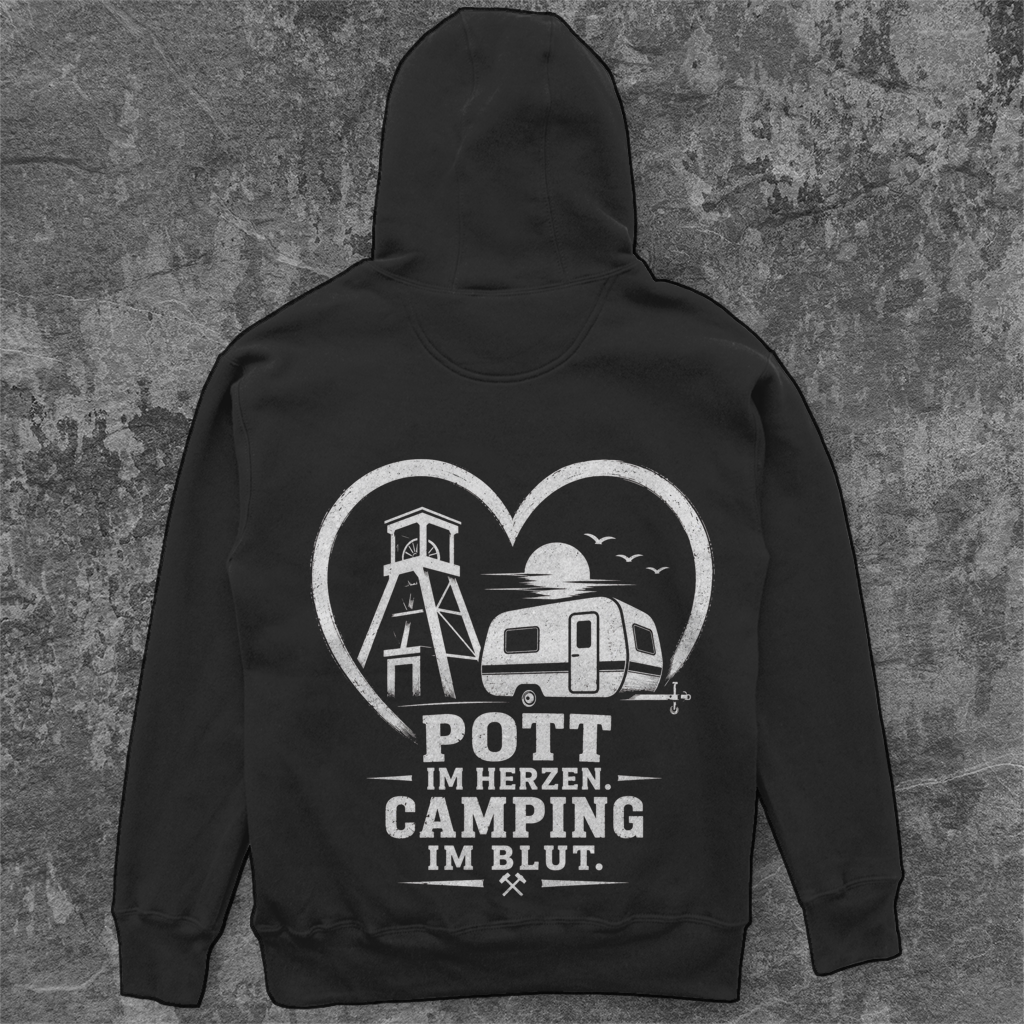 POTT IM HERZEN RUHRPOTT CAMPER Unisex Oversize Hoodie Pottfrei
