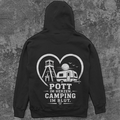 POTT IM HERZEN RUHRPOTT CAMPER Unisex Oversize Hoodie Pottfrei
