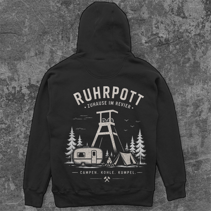RUHRPOTT ZU HAUSE IM REVIER RUHR POTTCAMPER Unisex Oversize Hoodie Pottfrei