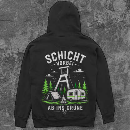 SCHICHT VORBEI RUHRPOTT CAMPER Unisex Oversize Hoodie Pottfrei