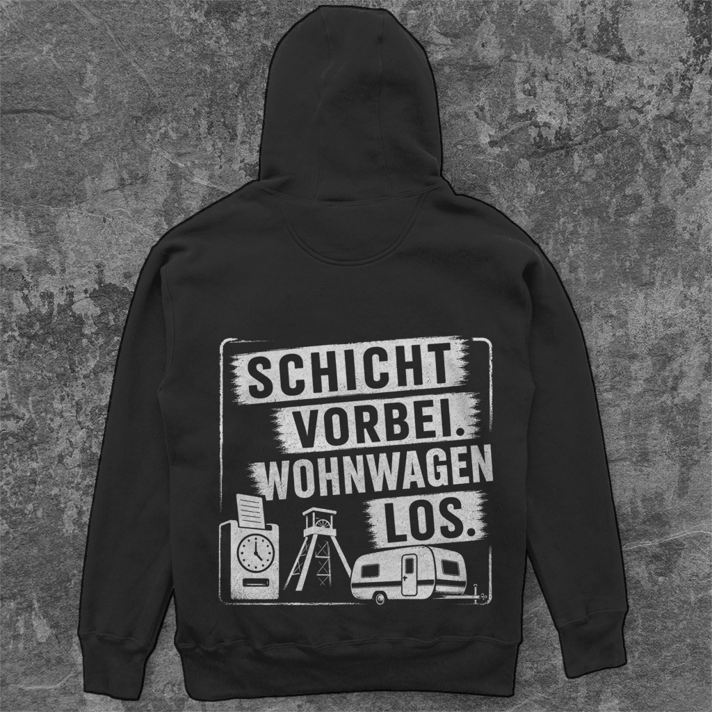 SCHICHT VORBEI RUHRPOTT CAMPER Unisex Oversize Hoodie Pottfrei