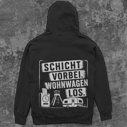 SCHICHT VORBEI RUHRPOTT CAMPER Unisex Oversize Hoodie Pottfrei
