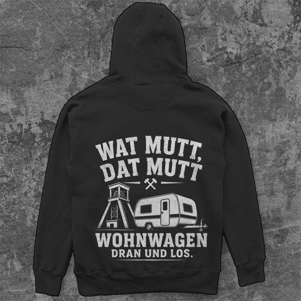 WATT MUTT, DATT MUTT RUHRPOTTCAMPER Unisex Oversize Hoodie Pottfrei