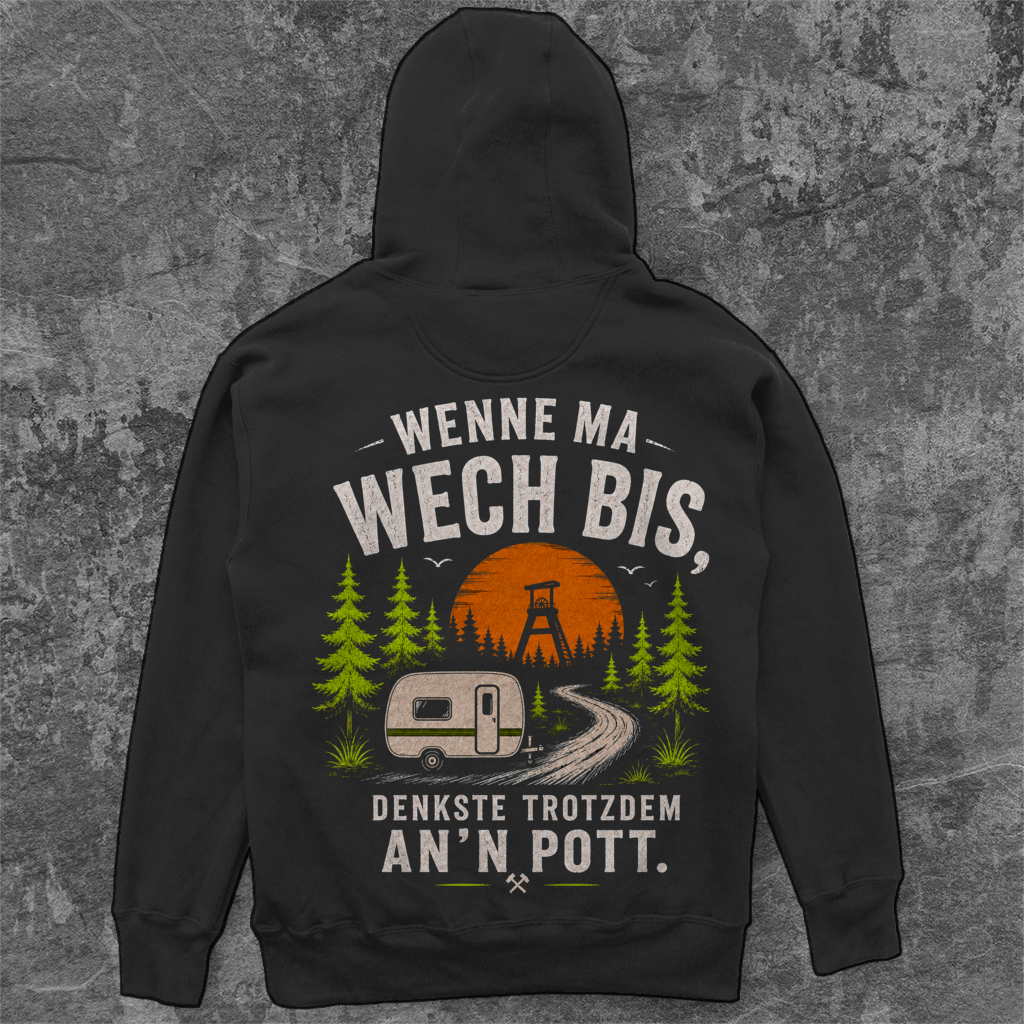 WENNE MA WECH BIS RUHRPOTTCAMPER Unisex Oversize Hoodie Pottfrei