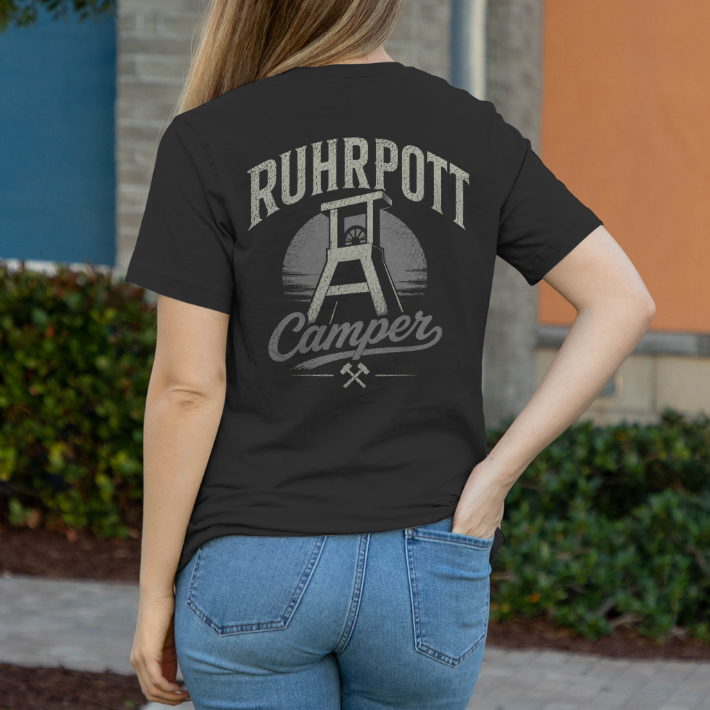 RUHRPOTT CAMPER Damen T-Shirt RUHRPOTTCAMPER POTTFREI
