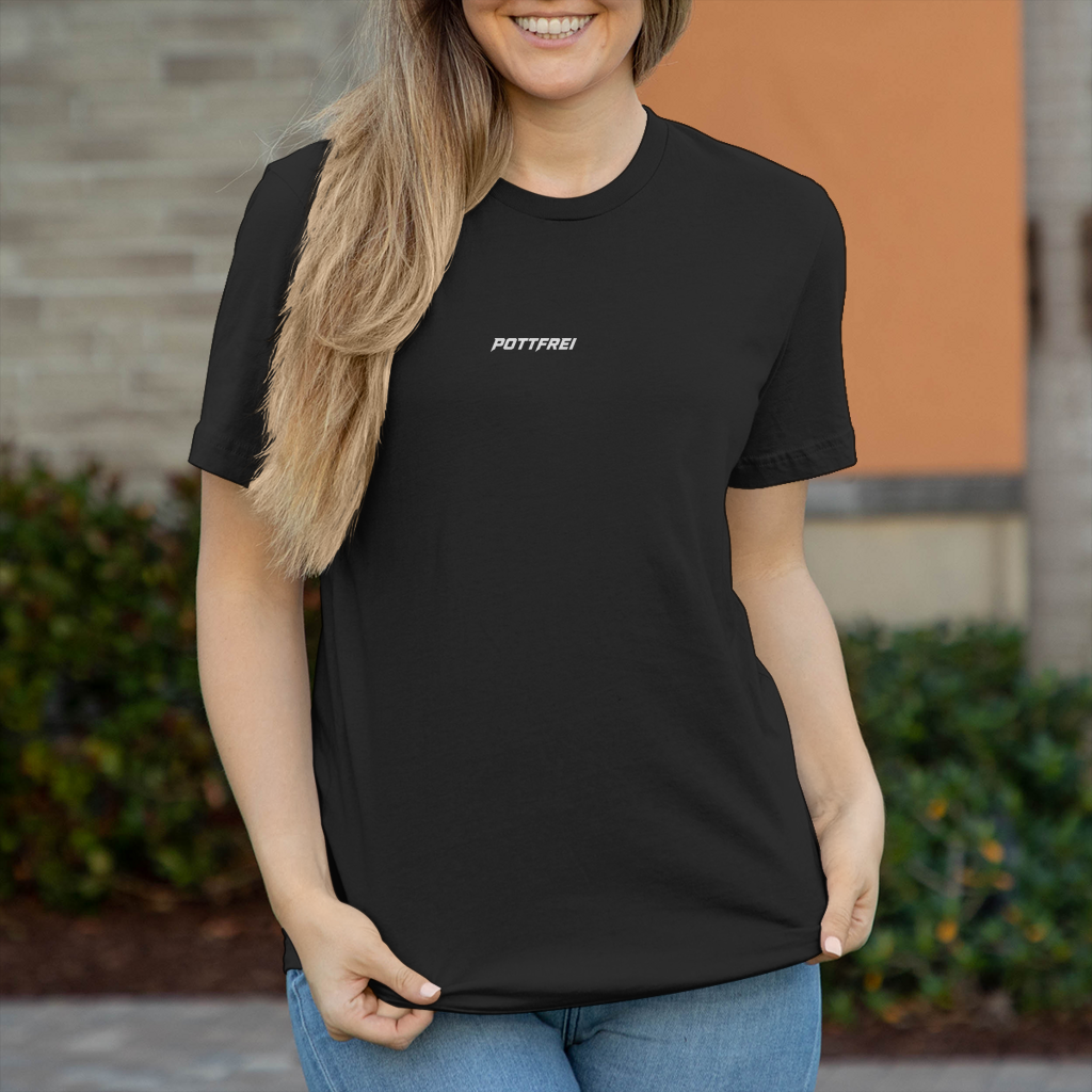 FUSSBAL IM HERZEN POTT IM KOPP Damen T-Shirt RUHRPOTTCAMPER POTTFREI