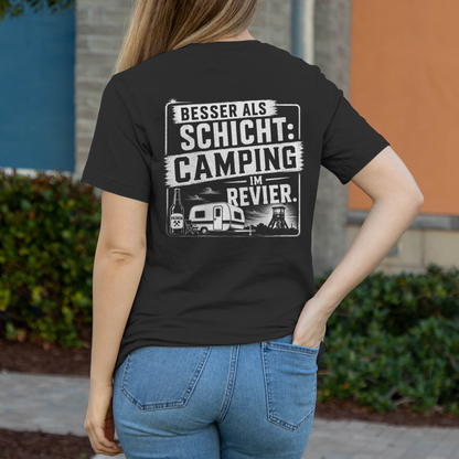 BESSER ALS SCHICHT Damen T-Shirt RUHRPOTTCAMPER POTTFREI