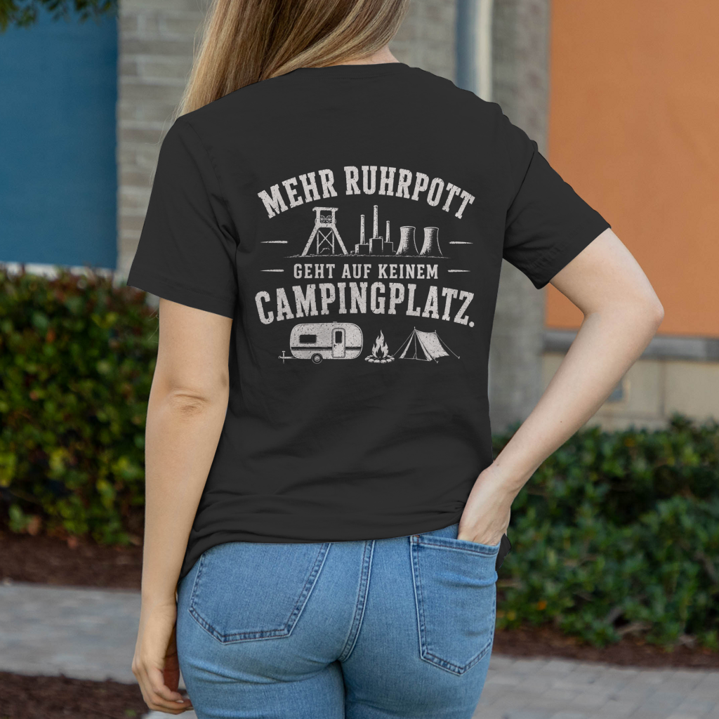 MEHR RUHRPOTT Damen T-Shirt RUHRPOTTCAMPER POTTFREI