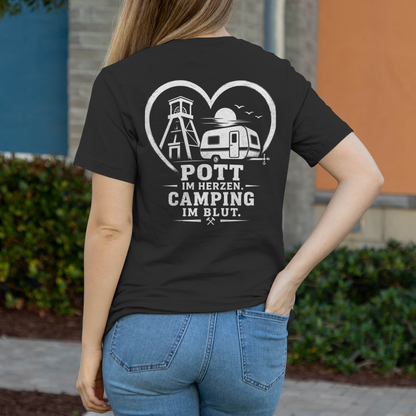 POTT IM HERZEN Damen T-Shirt RUHRPOTTCAMPER POTTFREI
