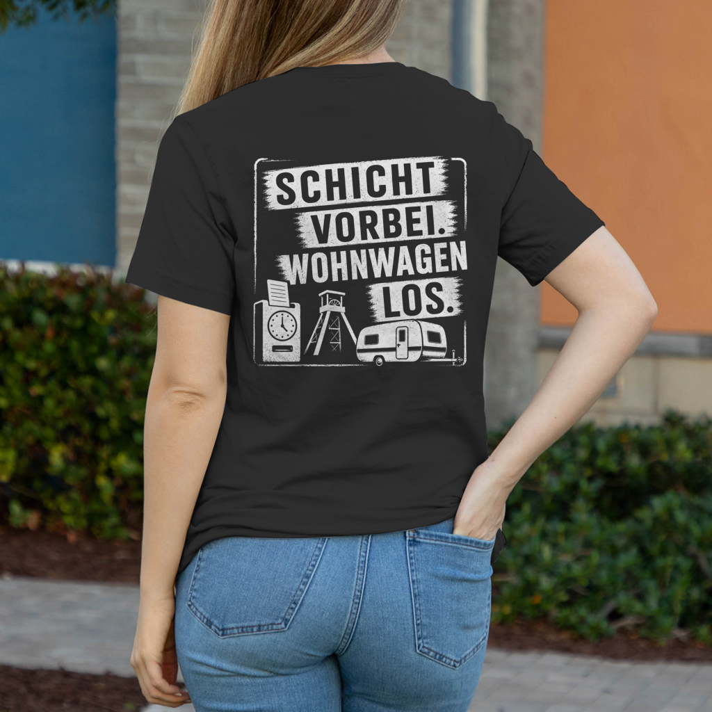 SCHICHT VORBEI Damen T-Shirt RUHRPOTTCAMPER POTTFREI