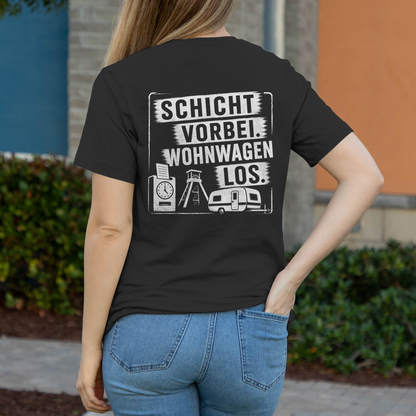 SCHICHT VORBEI Damen T-Shirt RUHRPOTTCAMPER POTTFREI