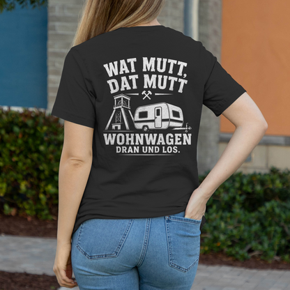 WAT MUTT, DAT MUTT Damen T-Shirt RUHRPOTTCAMPER POTTFREI