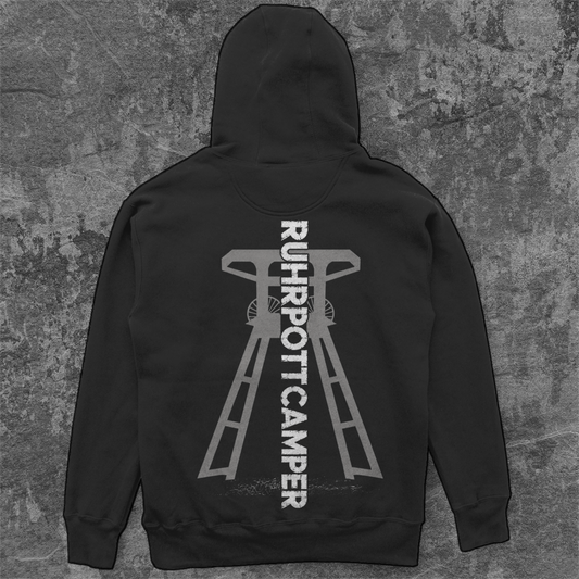 RUHRPOTTCAMPER – Förderturm - Unisex Oversize Hoodie Pottfrei