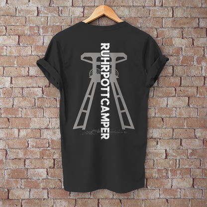 RUHRPOTTCAMPER – Förderturm- Herren T-Shirt, POTTFREI