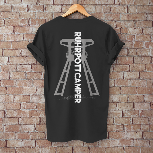 RUHRPOTTCAMPER – Förderturm- Herren T-Shirt, POTTFREI