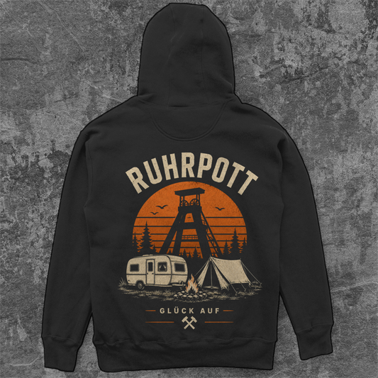 RUHRPOTT GLÜCK AUF – Camping Hoodie - Unisex Oversize Hoodie Pottfrei