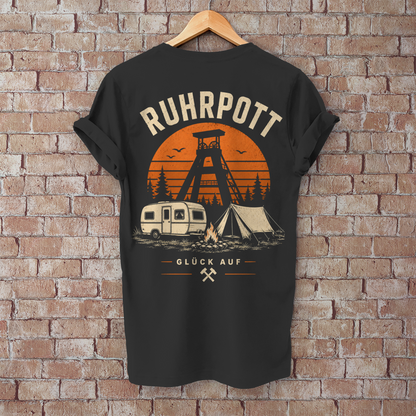 RUHRPOTT GLÜCK AUF – Camping T-Shirt - Herren T-Shirt, POTTFREI