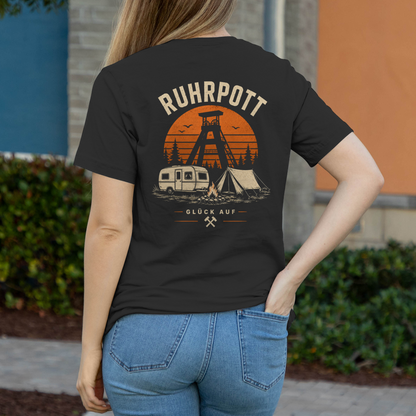 RUHRPOTT GLÜCK AUF – Camping T-Shirt - Damen T-Shirt POTTFREI
