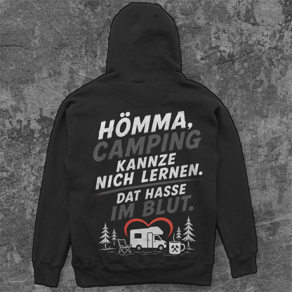 HÖMMA, CAMPING HASSE IM BLUT Camping Hoodie - Unisex Oversize Hoodie Pottfrei