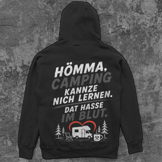 HÖMMA, CAMPING HASSE IM BLUT Camping Hoodie - Unisex Oversize Hoodie Pottfrei