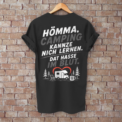HÖMMA, CAMPING HASSE IM BLUT Camping T-Shirt - Herren T-Shirt, POTTFREI