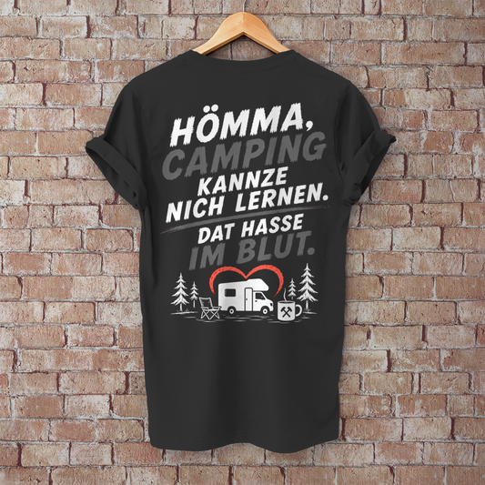 HÖMMA, CAMPING HASSE IM BLUT Camping T-Shirt - Herren T-Shirt, POTTFREI