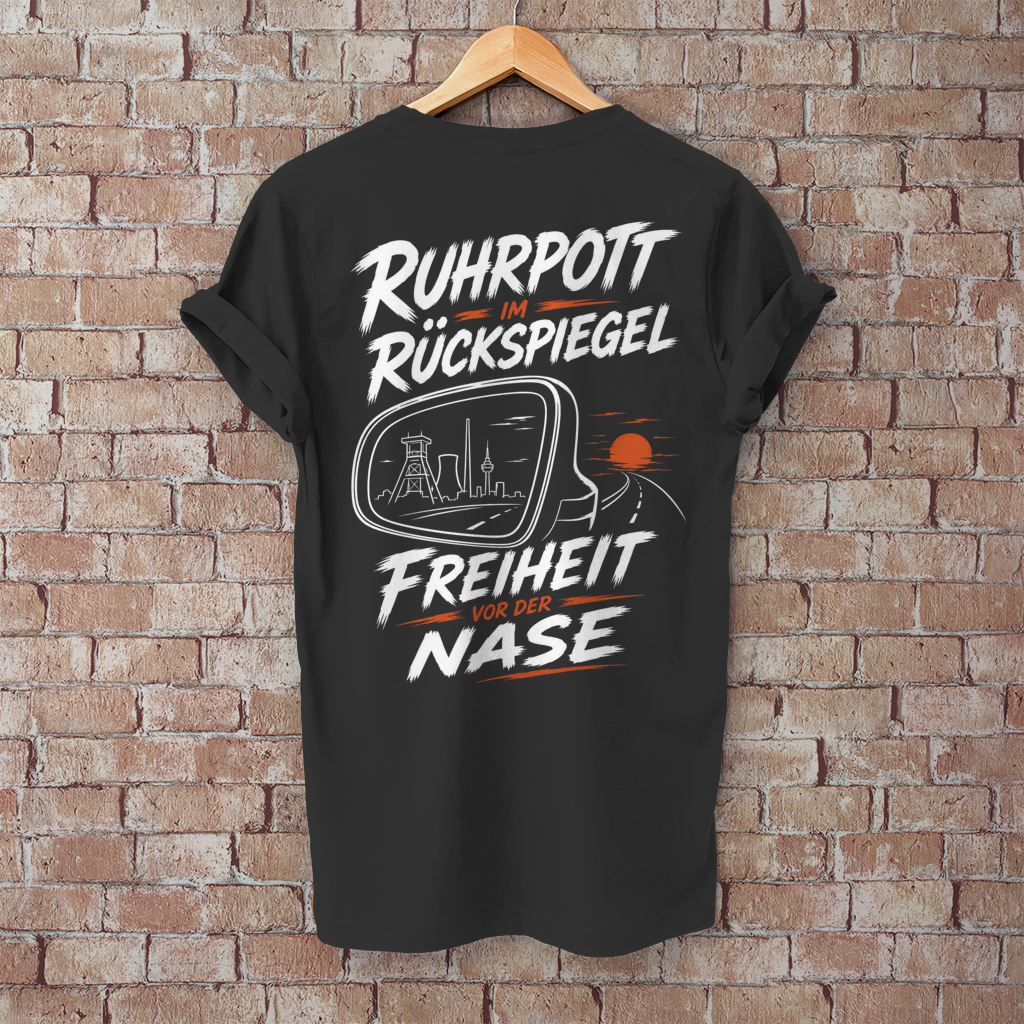 RUHRPOTT IM RÜCKSPIEGEL Camping T-Shirt - Herren T-Shirt, POTTFREI