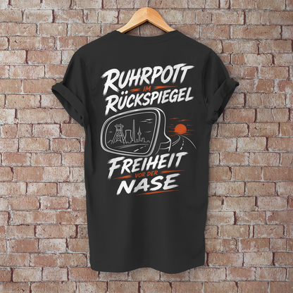 RUHRPOTT IM RÜCKSPIEGEL Camping T-Shirt - Herren T-Shirt, POTTFREI
